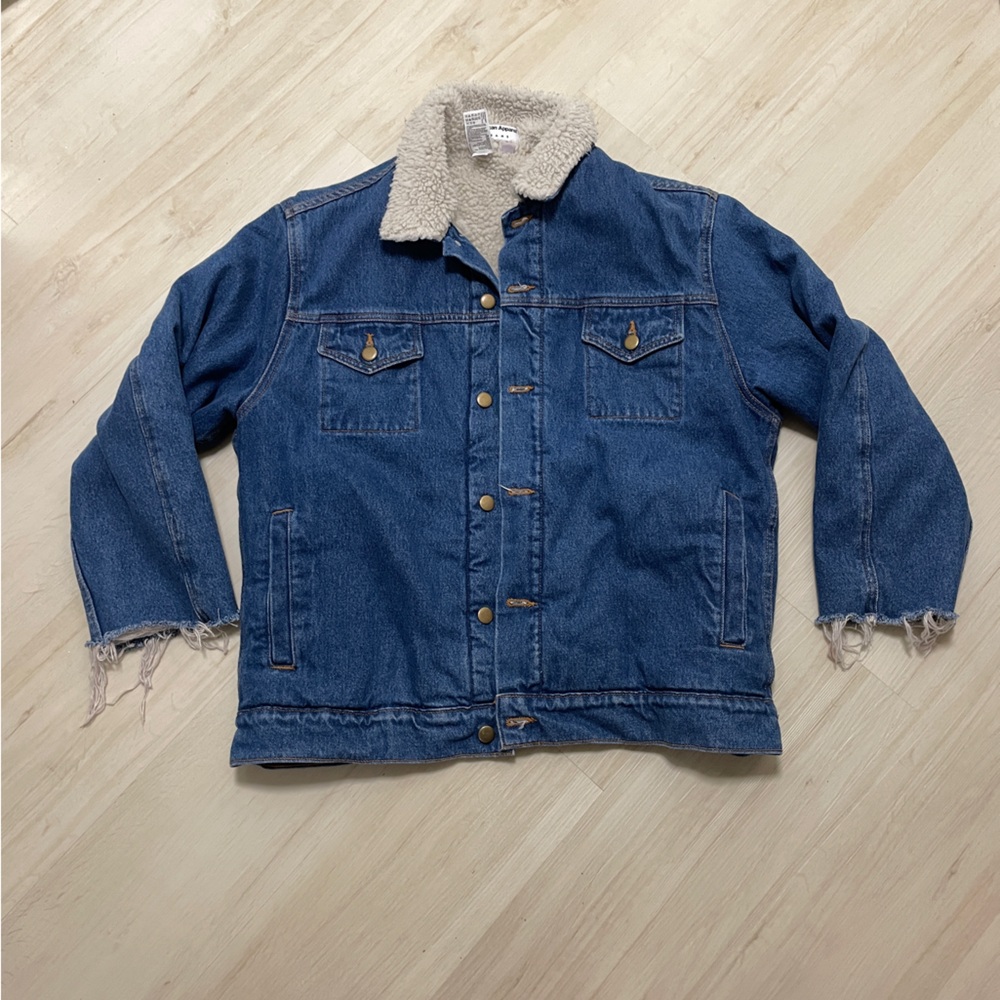 American Apparel Blue Lightweight Shirt Jacket
